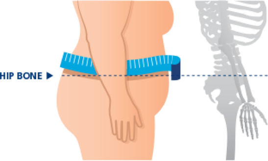 waist circumference measurement tape